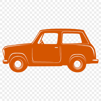Illustrative representation of a modern vehicle as a vector design element.