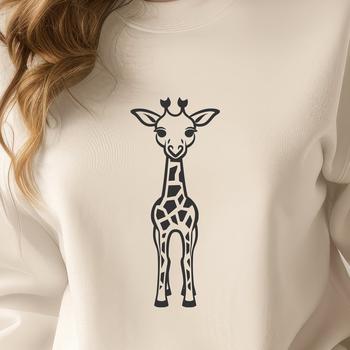 Unique Giraffe In PDF And PNG