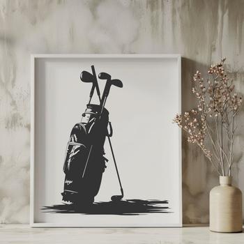 Unique Golf Bag In SVG & DXF