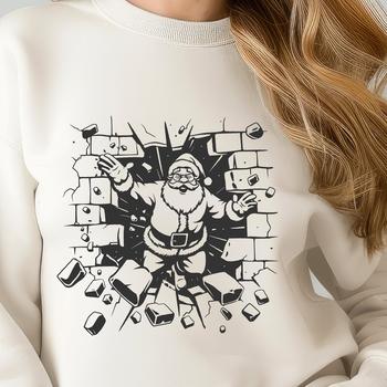 Santa Claus In SVG, PNG, PDF And DXF Files