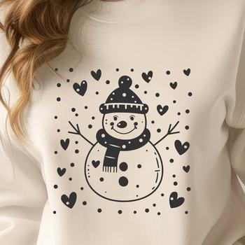 Snowman In SVG & DXF