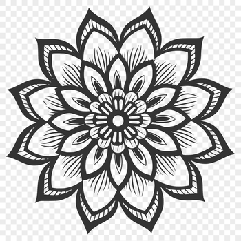 A digital illustration of a single wild flower in bloom, suitable for printing or cutting out.