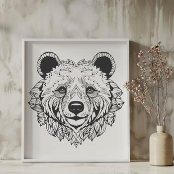 Beautiful Bear - DXF Format