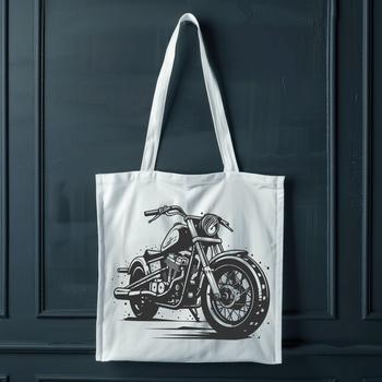 An isolated vector design of a motorbike, ideal for crafting or cutting out using a machine.