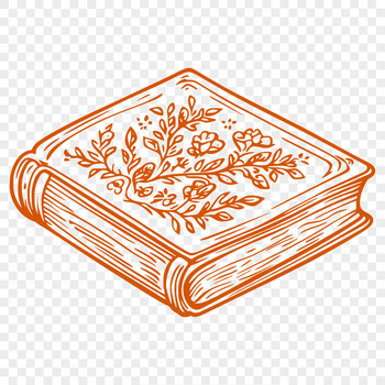 A detailed vector illustration of a book with a cover and pages, suitable for educational or commercial purposes.