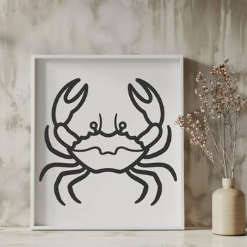 Unique Crab Stencil