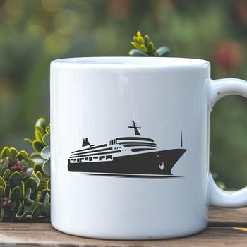 Cruise Ship In SVG, PNG, PDF And DXF Files