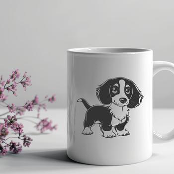 Artistic Standing Dachshund - DXF