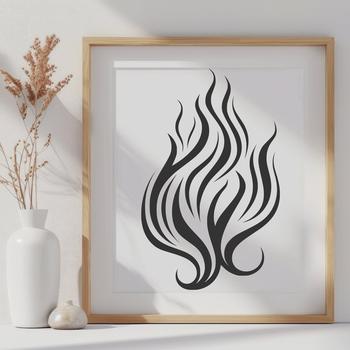 Artistic Fire In SVG & PNG