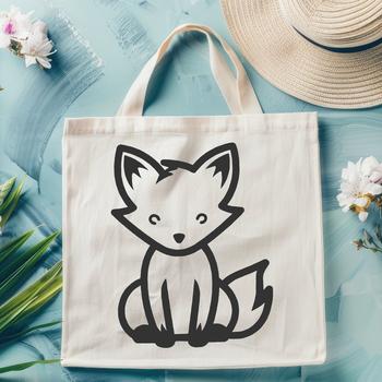 Artistic Fox In SVG & PNG