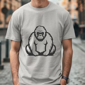 Stunning Gorilla In SVG Format