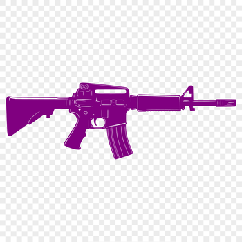 A digital illustration of a rifle, suitable for vector design projects.