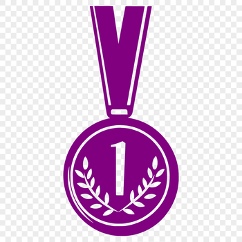 A digital medal icon in vector format, suitable for various designs.