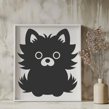 Artistic Pomeranian In PNG & SVG