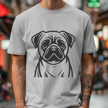 Beautiful Pug In SVG & PNG