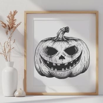 Artistic Jackolantern DXF