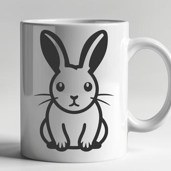 Rabbit In SVG, PNG, PDF And DXF Files