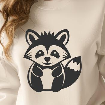 Artistic Racoon In DXF Format