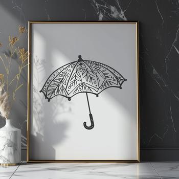 Beautiful Umbrella In PDF For Free Download