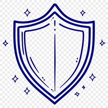 A medieval-style shield made from various geometric shapes, ideal for vector art projects.