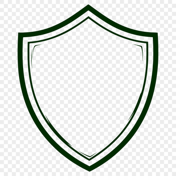 A stylized shield icon designed as a vector graphic.