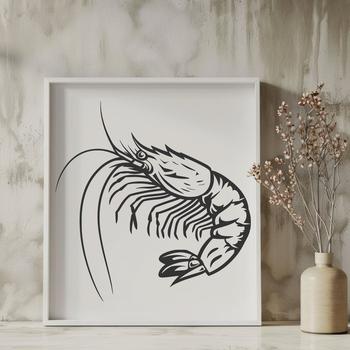 Creative Prawn In SVG & PNG