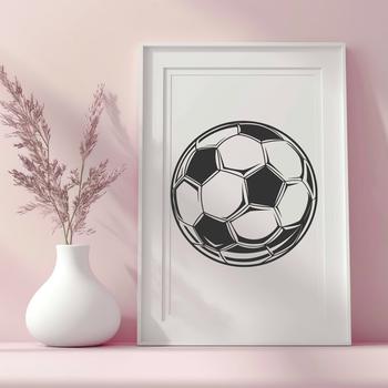 Stunning Soccer Ball In SVG & DXF