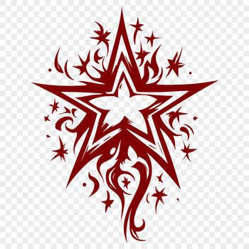 A simple geometric star symbol created as a vector graphic.
