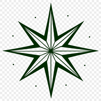 A stylized star icon designed as vector art, suitable for various digital applications.