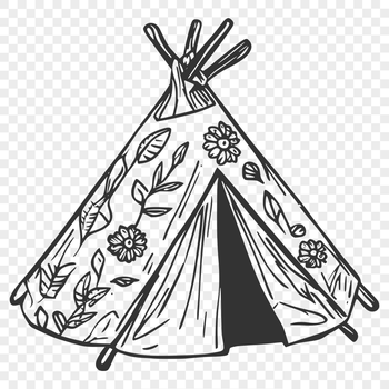 Tent Vector Image In SVG, PNG, PDF And DXF File Formats