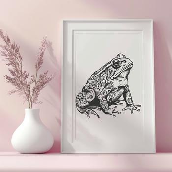 Beautiful Toad In PDF & PNG