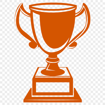 A 3D trophy design suitable for cutting machines or laser cutters.