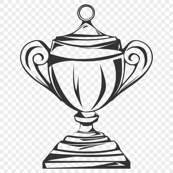 SVG trophy icon for sport-themed designs, suitable for vector art and graphic design projects.