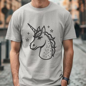 Beautiful Unicorn In DXF