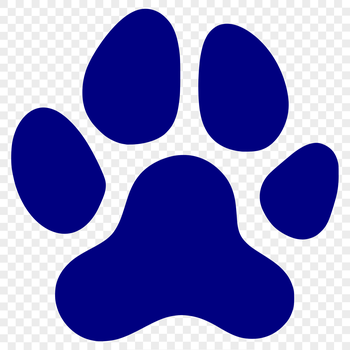 Vector illustration of an animal paw print, suitable for various designs and projects.