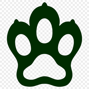 SVG image of a set of animal paw prints in vector format.