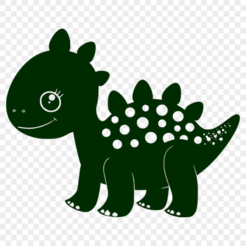 A detailed illustration of a small prehistoric dino.