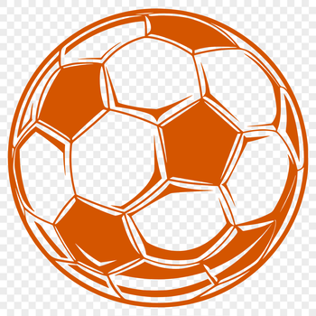 An illustration of a football ball with textured design.
