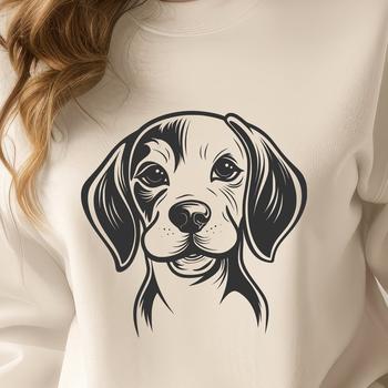 Creative Beagle In SVG