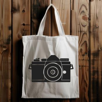 A digital camera represented as a vector graphic.
