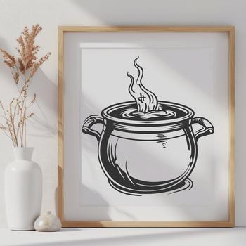 Beautiful Cauldron In PNG & SVG