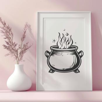 Stunning Cauldron Stencil