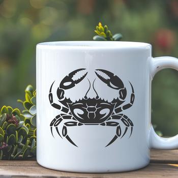 A detailed illustration of a crab from head to toe, suitable for vector art projects.