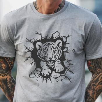 Beautiful Big Cat - Laser Engraver SVG