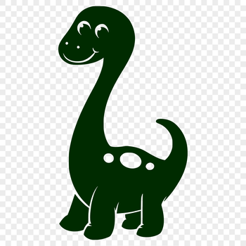 A detailed illustration of a prehistoric baby dinosaur, suitable for vector art and clip art uses.