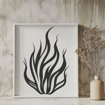 Artistic Flames In DXF Format