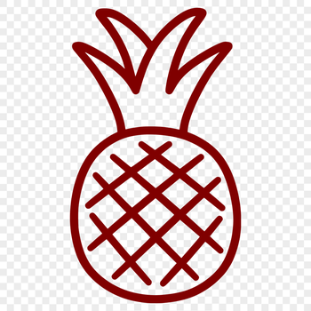 Artistic Pineapple - Glowforge SVG