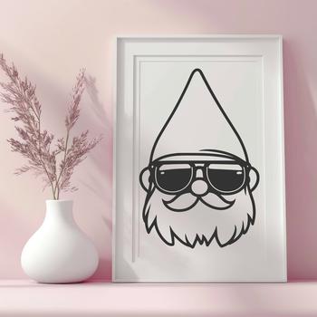 Mythical creature with a head wearing sunglasses, inspired by fantasy art and illustration.