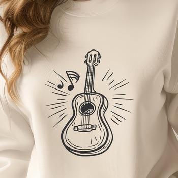 Unique Guitar - Cricut DXF