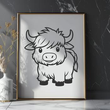 Beautiful Cow - PDF For Commercial Use